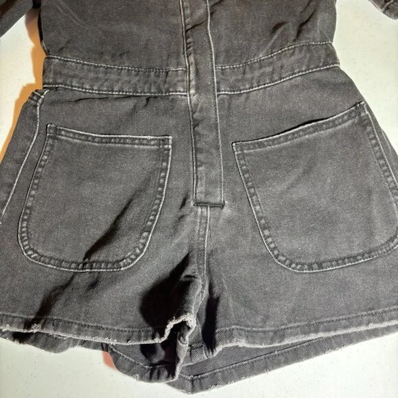 NWT Zara Gray Black One-Piece Romper Girls Kids - Picture 2 of 3